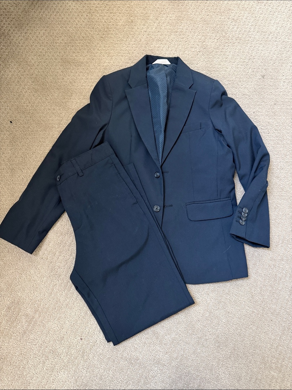 Cat & Jack Navy Boys' suit - Single-Breasted Sports Coat and matching slacks